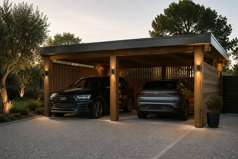 Carport Bois dans le Morbihan