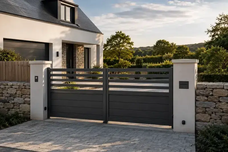 Portail Battant Aluminium dans le Morbihan