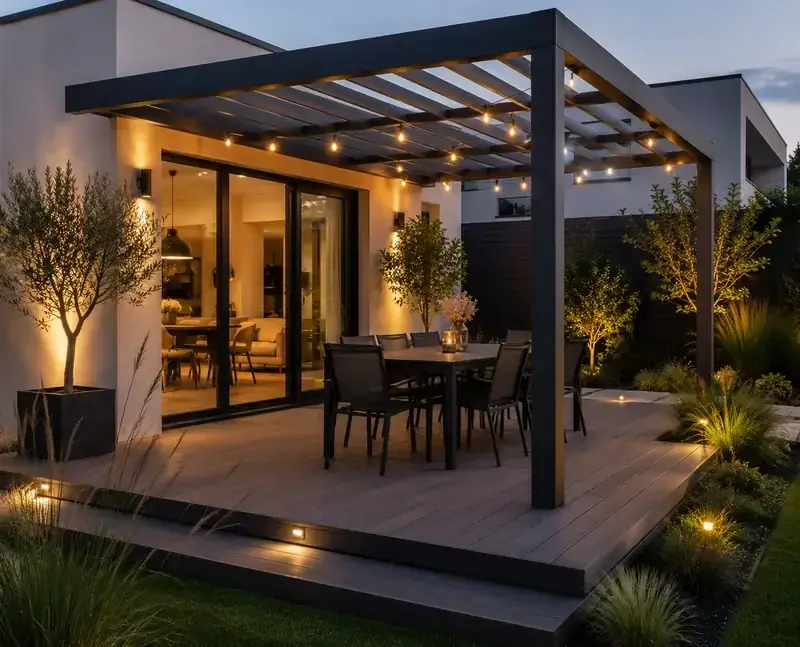 Création de terrasse en bois composite sans entretien